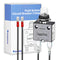 Push Button Circuit Breaker, Low Voltage Protector 3 Amp, Waterproof Cap Design, Manual Reset 32V Protection