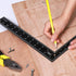 VINCA SCLS-1208BK Carpenter Framing L Shape Square, 8 inch x 12 inch, Steel Black Finished