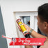 XFasten No Drip Caulk Gun, 12:1 Thrust Ratio, Ergonomic Grip for 10 oz Tube, Drip Free Caulking Gun