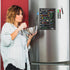 Magnetic Dry Erase Menu Board for Fridge, Includes 4 Liquid Chalk Markers, Weekly Meal Planner Blackboard