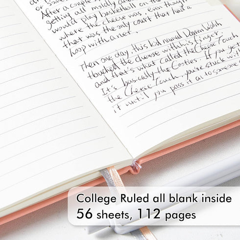 feela 6 Pack Pocket Small Notebooks, Mini Cute Memo Notepads, Hardcover College Ruled Journals with Pen Holder, 3.5”x