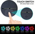 FEBDEY 3D Dimmer 7 Soccer Night Light for Kids, Illusion Night Lamp, USB LED Table Lamp Smart Touch Lights Color