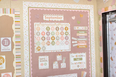 Teacher Created Resources Terrazzo Tones Calendar Bulletin Board (TCR7201)