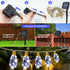 24Ft 20 Bulbs,Solar 8 Solar Outdoor String Lights Vintage Hemp Rope Solar Lights with Shatterproof Powered Patio String