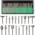 Stone Carving Set, 50PCS Diamond Burr Bits Compatible with Dremel for Carving, Engraving, and Grinding