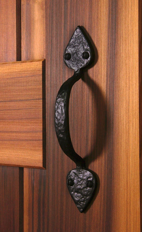 Iron Valley - 9" Heart Door Pull Handle, Solid Cast Iron