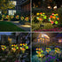 Solar Garden Lights - Upgraded 24LED Solar Mushroom Lights Outdoor, Waterproof Garden Decor for Lawn Front Porch Patio