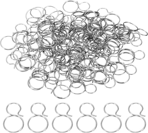 PATIKIL 0.63x0.39 Stainless Steel Chandelier Connector Pins, 100Pcs Chandelier Crystal Clips for