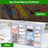 Makeup Organizer with 20 Drawers, 4 Set Clear Acrylic Storage for Desktop Office Supplies, Hair Accessories