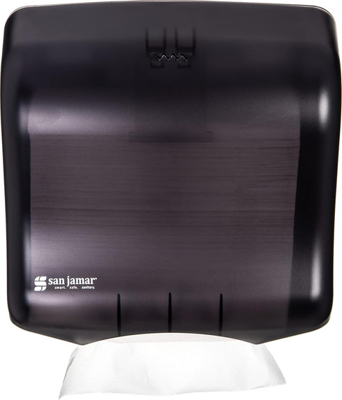 400 Multifold/240 11.5 6 Inches, San Jamar Classic UltraFold Towel Dispenser for C-Fold Towels, Plastic, x Black
