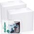 Zhehao 100 Pcs Clear A4 Letter Size Envelopes with Snap Button Closure, Poly Document Folders for School Office