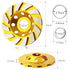 4 Inch Concrete Turbo Diamond Grinding Cup Wheel - Heavy Duty Angle Grinder Wheels with 12 Segs