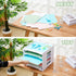Juexica 2 Pack Scrapbook Paper Organizer - 12.6 x 12.6 x 11 Inches, 5 Tier Stackable File Organizer for Home Office
