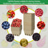 LUCKIEY 60 Pack Small Natural Pulp Fiber Berry Baskets Eco-Friendly Vented Produce Containers for Strawberries
