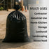 40-45 45 Count, EcoQuality Strong Trash Bags, Wastebasket Receptacle Can Liner, Large Gallon, Black For Kitchen