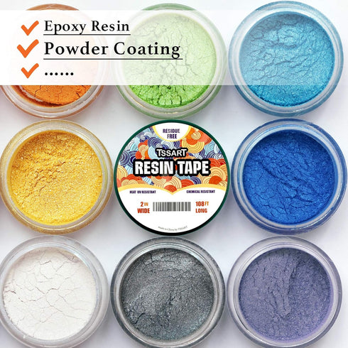 Resin Tape for Epoxy Molding, Silicone Thermal Adhesive Tape, High Temperature Resistance, Easy Peeling, 2 inch Wide