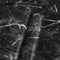 Black Marble Paper Peel and Stick Wallpaper 17.7" x 78.7" Self Adhesive Thickening for Kitchen Bathroom Furniture