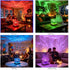 Masshomi 16 4 Dimming LED Ocean Wave Projector Light Color Change Mode Touch Remote USB Portable Desk Lamp Cube Shape