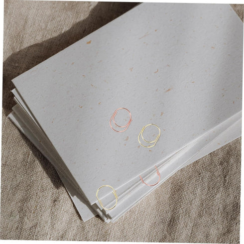 STOBOK 24pcs Small Metal Paper Clips, Creative Office Supplies, Delicate Stationery for Students, Paper Clamp