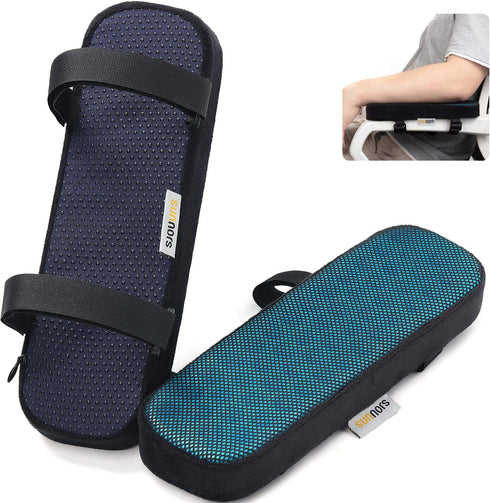 Chair Armrest Cushions, Cooling Gel Office Chair Armrest Pads, Comfy Gaming Chair Covers for Elbows, Set of 2
