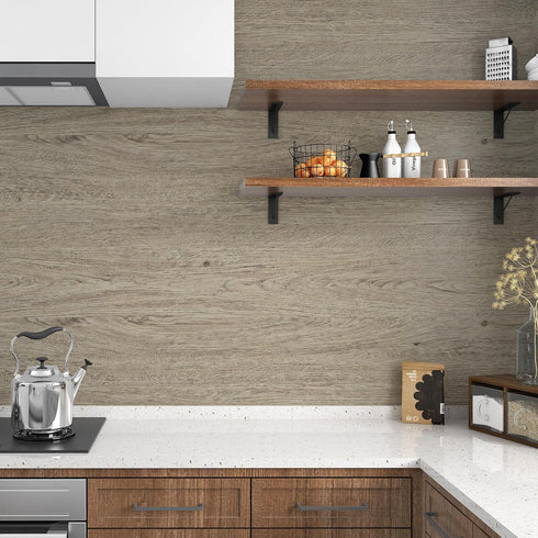 WESTICK Light Wood Grain Contact Paper, 15.75" x 78" Peel and Stick Waterproof Wallpaper for Cabinets and Furniture