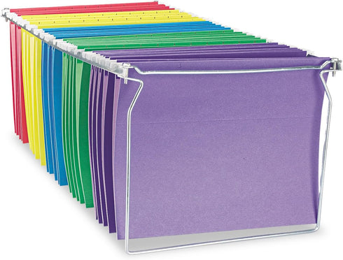 Universal UNV17000 Screw-Together Hanging Folder Frame, 23 in. to 26.77 in., Letter Size, Silver