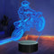 Lightzz Dirt Bike Gifts for Boys, Motocross 3D Night Light Illusion Lamp