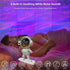 NIIWLAGIT 360 Astronaut Aurora Galaxy Projector, Rotating Star & Moon Night Light with White Noise, Music Sync, Remote