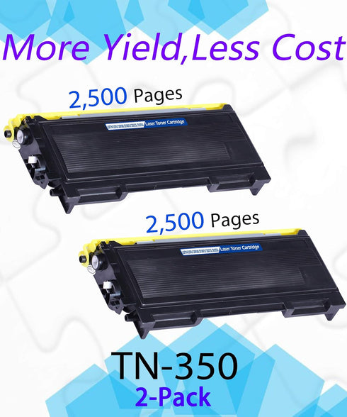 EASY PRINT Compatible Toner Cartridge Replacement for TN-350 (Black, 2-Pack)