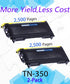 EASY PRINT Compatible Toner Cartridge Replacement for TN-350 (Black, 2-Pack)