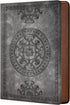 CAGIE Leather Vintage Journal, Soft Cover, 180 Lay Flat Lined Pages, 5.7" x 8.3", Grey Travel Diary Notebook