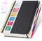 Spiral Notebook - 5 Subject College Ruled with Dividers, 250 Page Leather Notebook Journal for Work & School, B5