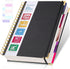 Spiral Notebook - 5 Subject College Ruled with Dividers, 250 Page Leather Notebook Journal for Work & School, B5