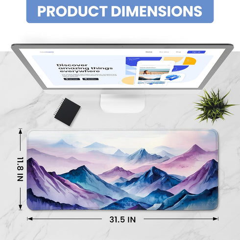 ZapDesk 31.5" 11.8" Large Mouse Pad for Desktop, Cute Desk Mat Pad Protector for Work & Gaming, Aesthetic Pretty