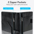 Book,5"9", 2 Server Book High Volume, Expandable Server Waitress Waiter Book, Leather Waitress Book with Zipper Pockets
