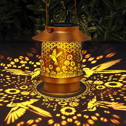 Hummingbird Mothers Day Gifts Solar Lanterns Outdoor Waterproof Solar Lights Garden Decor Gifts