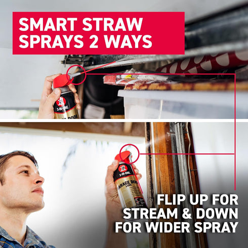 3-IN-ONE 2 11 OZ Garage Door Lubricant with SMART STRAW SPRAYS WAYS