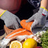 NoCry Kids Cutting Gloves, XS (8-12 Years) - 100% Food Grade Fishing Gloves with Level 5 Protection
