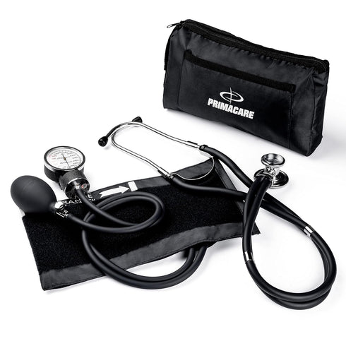 Primacare DS-9181-BK Professional Aneroid Sphygmomanometer and Sprague Rappaport Stethoscope, Manual Blood Pressure