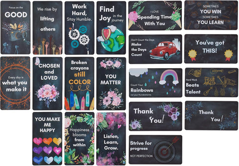 Mr. Pen 60 pcs Inspirational Cards, Positive Affirmations & Motivational Quotes, Business Card Size