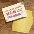 Qiliji Mother's Day Card for Grandmas, Mother's Day Card from Kid, Grandmas Birthday Cards, New Grandma Cards, You Are