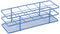 Heathrow Scientific Coated Steel Universal Bottle Durable Tube Racks - 33 mm well, 2 x 6 Tube Array, Blue