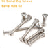 10-Set M6x30mm Rivet Countersunk Hex Socket Cap Bolts and Hex Head Barrel Nuts, Nickel Plated - binifiMux