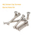 binifiMux 10-Pack M6x55mm Countersunk Rivet Hex Socket Cap Bolts and Hex Head Barrel Nuts for Furnitures Cribs Chairs