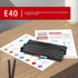 High-Yield E40 Black Toner Cartridge (1-Pack) - PINOS Compatible Replacement for E40 Toner PC 300 310 320 330 400 420