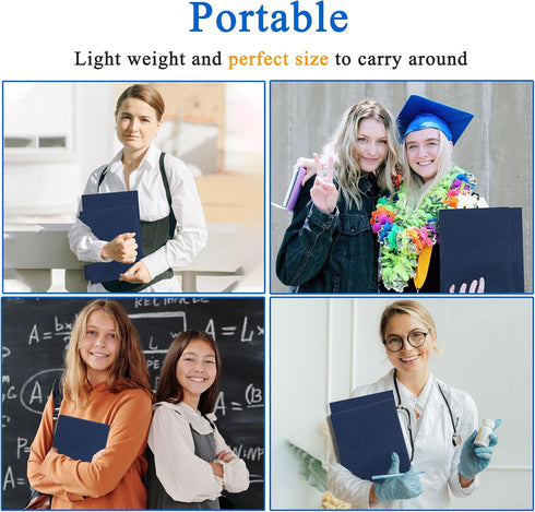 Zzrywuty 50 Packs Two Pocket File Folders, Letter Size, Textured Paper, Holds 100 Plus Sheets for School, Office