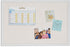U Brands Farmhouse Bulletin Board - Linen Covered Corkboard with White Wood Frame, 30" x 20"