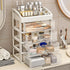 Desk Organizer with 4 Drawer Storage, Desktop Storage Drawers for Office/School Supplies, Makeup Organizer, Plastic