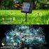 4 Pack 33ft 100 8 YEGUO White Solar Fairy Lights, Each LED Christmas Lights Outdoor Waterproof, Modes Sliver Wire Solar