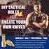 20 Sets Brass Bracket Bolt Fasteners and Stainless Steel Tactical Lock Rivets for Knife Making Supplies